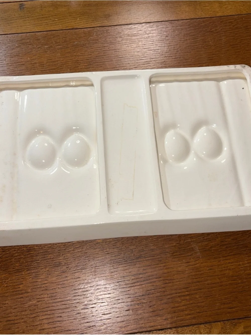 Vintage Deviled Egg Plate Relish Dish Platter Serving Tray